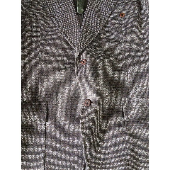 VINTAGE Michael/Sterns Sport Coat Wool 2 Button Business Jacket Blazer Retro 44 - Picture 2 of 11